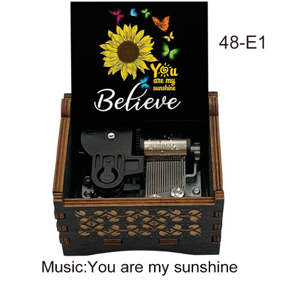 You Are My Sunshine Automaatne nupu liigutus Puidust muusikakarp ruumikaunistus Kaunistused uusaasta sünnipäevakingitus täiskasvanule