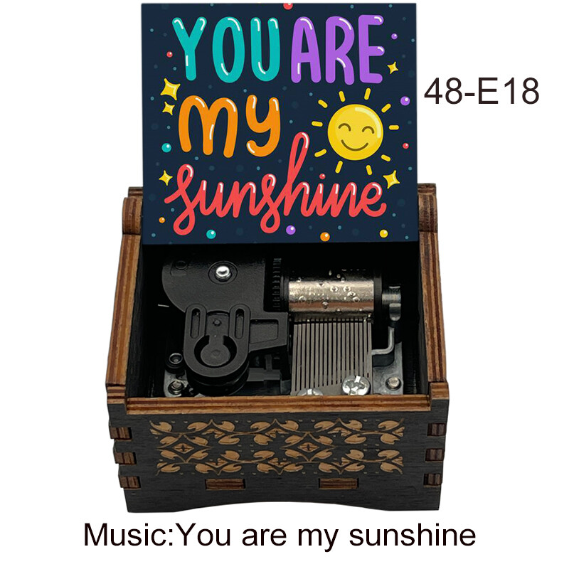 You Are My Sunshine Automaatne nupu liigutus Puidust muusikakarp ruumikaunistus Kaunistused uusaasta sünnipäevakingitus täiskasvanule 