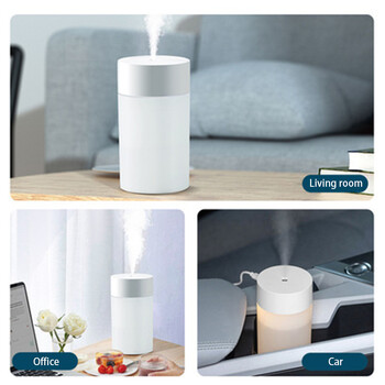 260ML Mini Humidifier USB Ultrasonic Air Humidifier LED Lamp Essential Oil Diffuser Car Purifier Aroma Anion Mist Maker φορητό