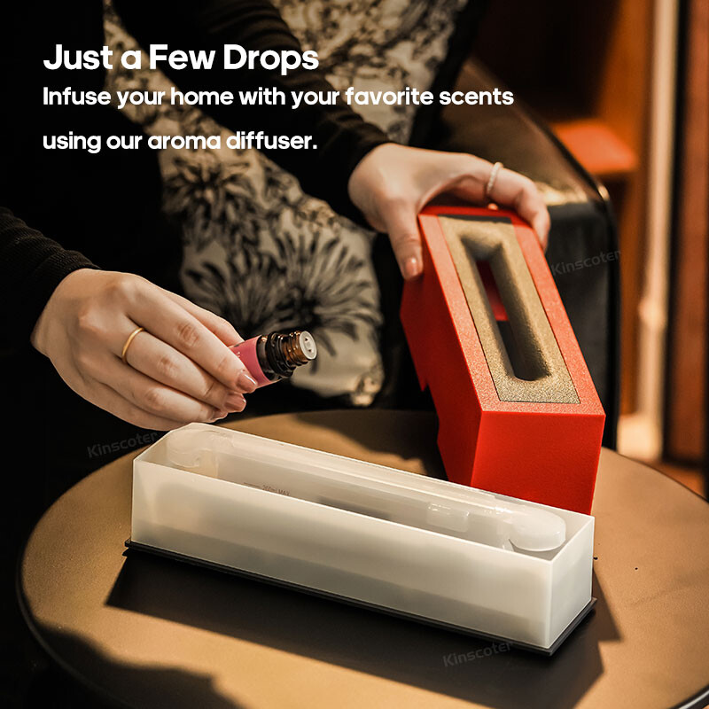 KINSCOTER Difuzor plamena, arome, ovlaživač zraka, ultrazvučni aparat za rashlađivanje magle, zamagljivač, LED eterično ulje, plamena lampa, difuzor