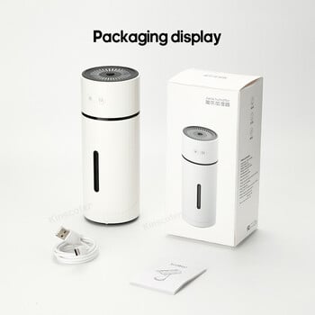 260ML ασύρματος υγραντήρας αέρα USB Διαχύτης αρωματοθεραπείας 1000mAh Επαναφορτιζόμενη μπαταρία Υπερήχων Cool Mist Maker Quiet Fogger