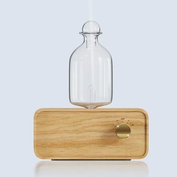 Aromatherapy Diffuser Professional Wood and Glass Essential Oil Diffuser Nebulizer Nebulizing 2600mAh Scent Machine Waterless