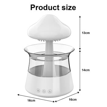 Rain Cloud Electric Air Humidifier 300ml Aroma Diffuser Zen Rain Water Drops Colorful Night Light Humidifier for Home δώρο