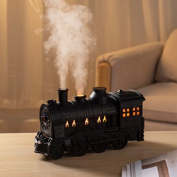 Retro Train Air Humidifier Ultrasonic Aromatherapy Diffusers Mist Maker Fragrance Essential Oil Aroma Difusor Τηλεχειριστήριο