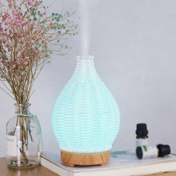 Wood Weave Mini Vase Air Humidifier USB Electronic Ultrasonic Water Fragrance Essential Oil Diffuser Home Room Άρωμα