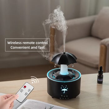 Creative Umbrella Water Drop Humidifier Air with Colorful Light Raindrop Aroma Essential Oil Diffuser Aromatherapy Humidifier