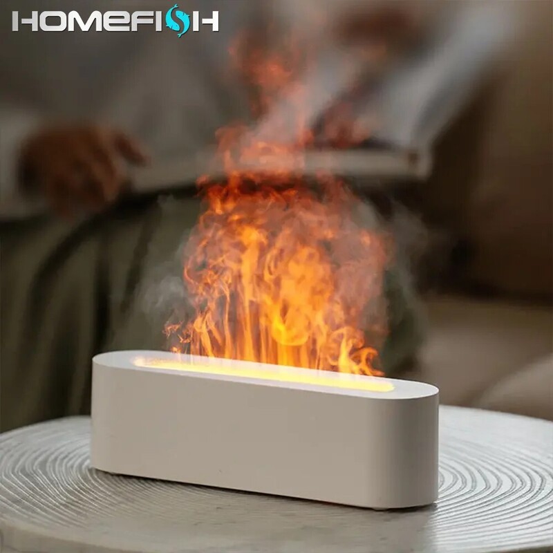 Najnoviji RGB plamen, aroma difuzor, ovlaživač zraka, USB simulacija svjetla za aromaterapiju, pročišćivač zraka za spavaću sobu sa 7 boja