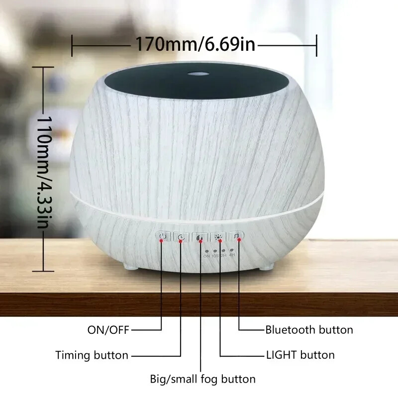 Tuya WiFi ovlaživač Essential Aroma Oil Difuzor Pametni kućni ovlaživač zraka Mist Maker Ultrasonic for Smart Life Alexa Google