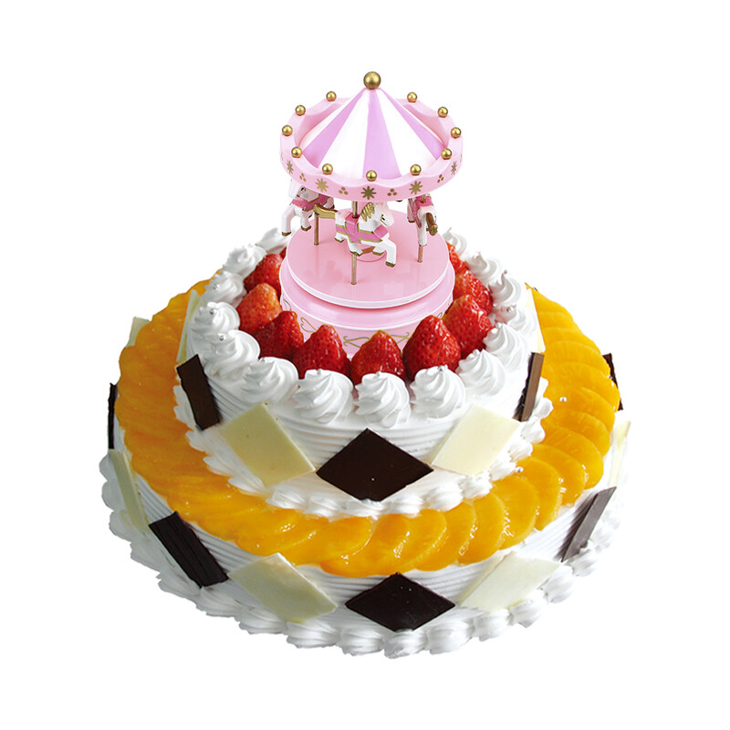 Jõulupulma sünnipäevakingitus Merry-go-ring muusikakastid Muusikakastid Kodukaunistuse karussellikarp