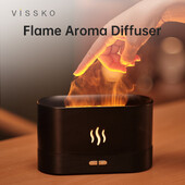 Vissko Aroma Difuzor Ovlaživač zraka Ultrazvučni Cool Mist Maker Fogger Led Essential Oil Lamp Lamp Difuzor