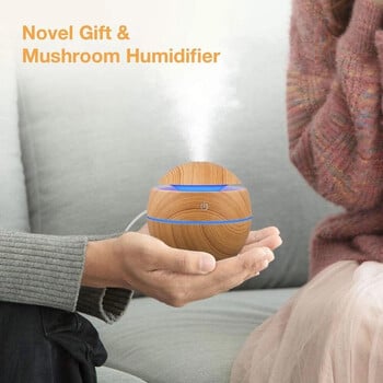 Υγραντήρας Electric Air Aroma Diffuser Wood Ultrasonic Air Humidifier Essential Oil Aromatherapy Cool Mist Maker for Bedroom