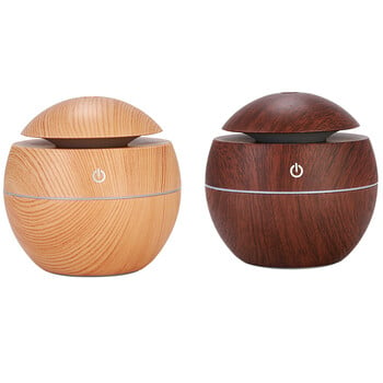 Υγραντήρας Electric Air Aroma Diffuser Wood Ultrasonic Air Humidifier Essential Oil Aromatherapy Cool Mist Maker for Bedroom