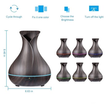 Διαχύτης αιθέριων ελαίων Mist Maker Fogger 500ML Υγραντήρας αέρα υπερήχων μεγάλης χωρητικότητας με φώτα LED για διαχύτη αρώματος σπιτιού