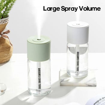 Επαναφορτιζόμενος Mini Humidifier 268ml USB Mute Cool Mist Sprayer for Home Bedroom Car Portable Moisturizes Skin Water Diffuser