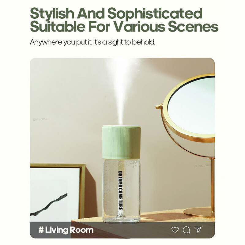 Punjivi mini ovlaživač zraka 268 ml USB Mute raspršivač hladne magle za kućnu spavaću sobu Auto prijenosni raspršivač vode za vlaženje kože