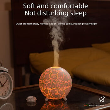 Νέος Creative Ultrasonic Planet Aromatherapy Air Humidifier 200ML USB Spray Fragrance Essential Oil Diffuser Colorful Crack Flame