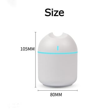 250ML Mini Air Humidifier Essential Oil Diffuser USB LED Lamp for Home Office Car Diffuser Aroma Diffuser Anion Mist Maker Car Purifier