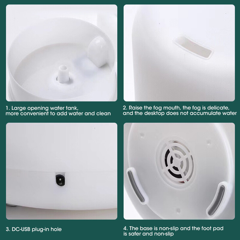 Mini stolni ovlaživač zraka aromaterapijski ovlaživač zraka visoke učinkovitosti niska razina buke ultrazvučna difuzija eteričnog ulja 500 ml kućni je automobil