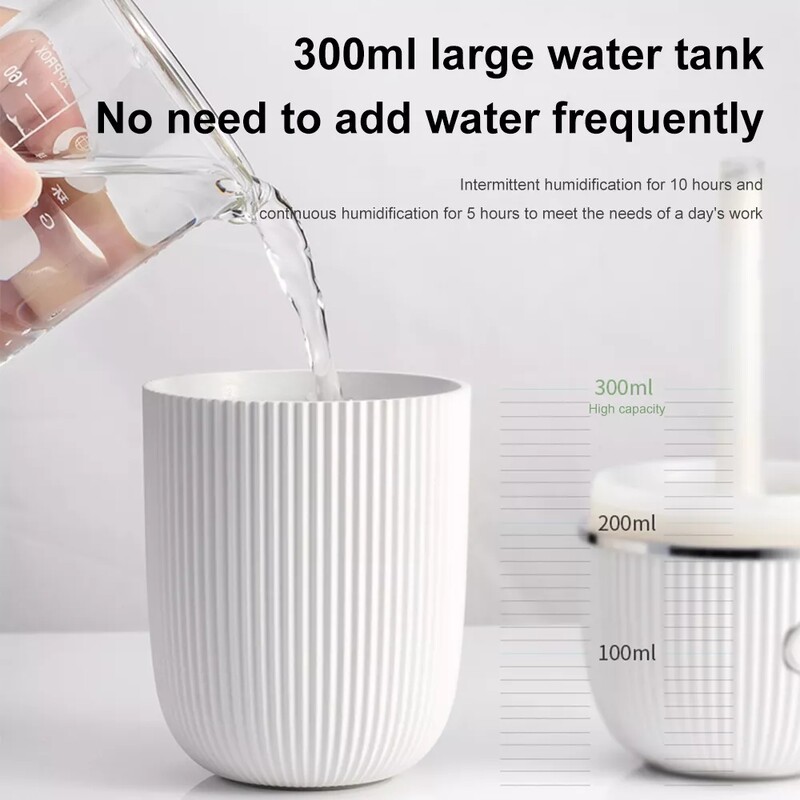 MI ovlaživač zraka 300 ml Ultrazvučni USB raspršivač eteričnog ulja mirisa romantične boje noćna svjetiljka Ovlaživač zraka prijenosni