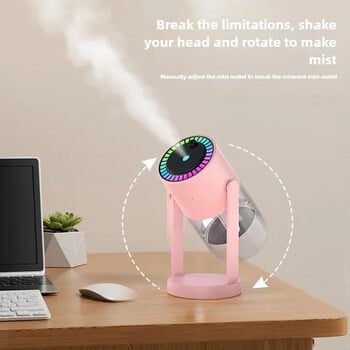 Creative Starry Sky Projection Humidifier Μίνι περιστρεφόμενος υγραντήρας αέρα αυτοκινήτου με LED Light USB Electric Aroma Diffuser for Bedroo