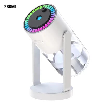 Creative Starry Sky Projection Humidifier Mini besisukantis automobilio oro drėkintuvas su LED lempute USB elektriniu aromato difuzoriumi, skirtas Bedroo