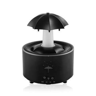 Umidificator creativ de aer cu picături de apă cu umbrelă cu lumină colorată, picătură de ploaie, difuzor de uleiuri esențiale, umidificator pentru aromoterapie