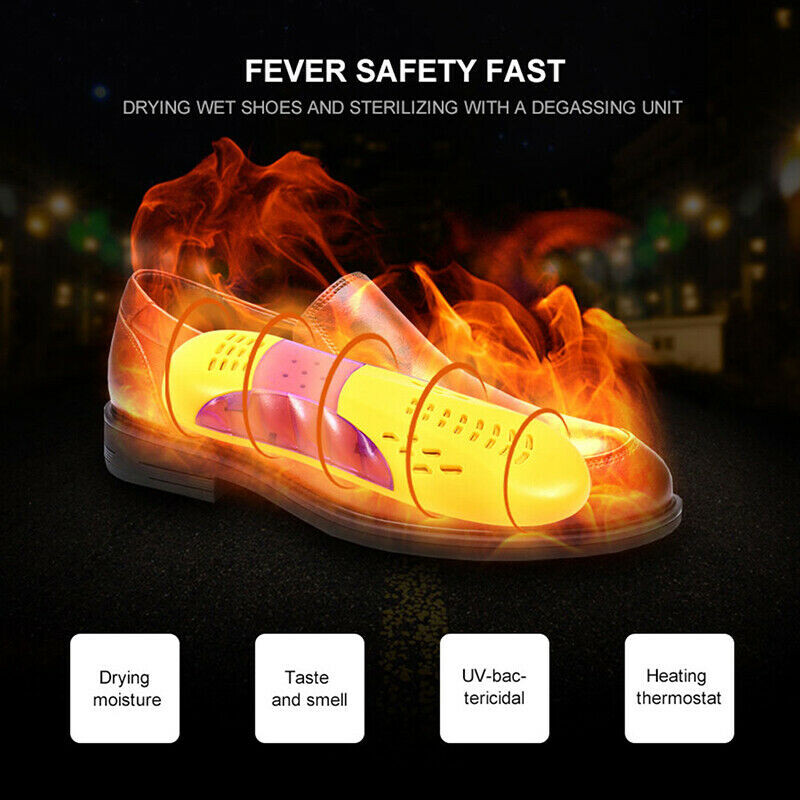 Nešiojamoji batų džiovykla, skirta ultravioletinių spindulių dezinfekcijai ir dezodoravimui, namų avalynės džiovintuvai, skirti rudeniui ir žiemai, 18 W ES/US