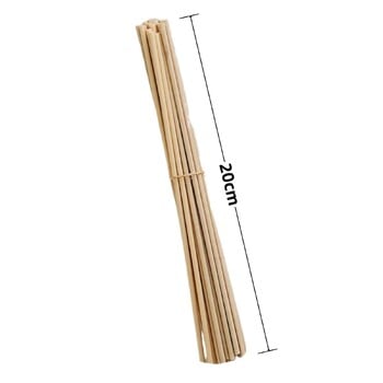 100Pcs Reed Diffuser Sticks Set 3mm 8inch Fiber Diffuser Sticks Fragrance for Bedroom Office Bathroom Home