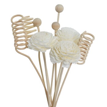 6PCS/8PCS/9PCS Τεχνητό λουλούδι Rattan Reed Fragrance Diffuser Refill Stick DIY Floral