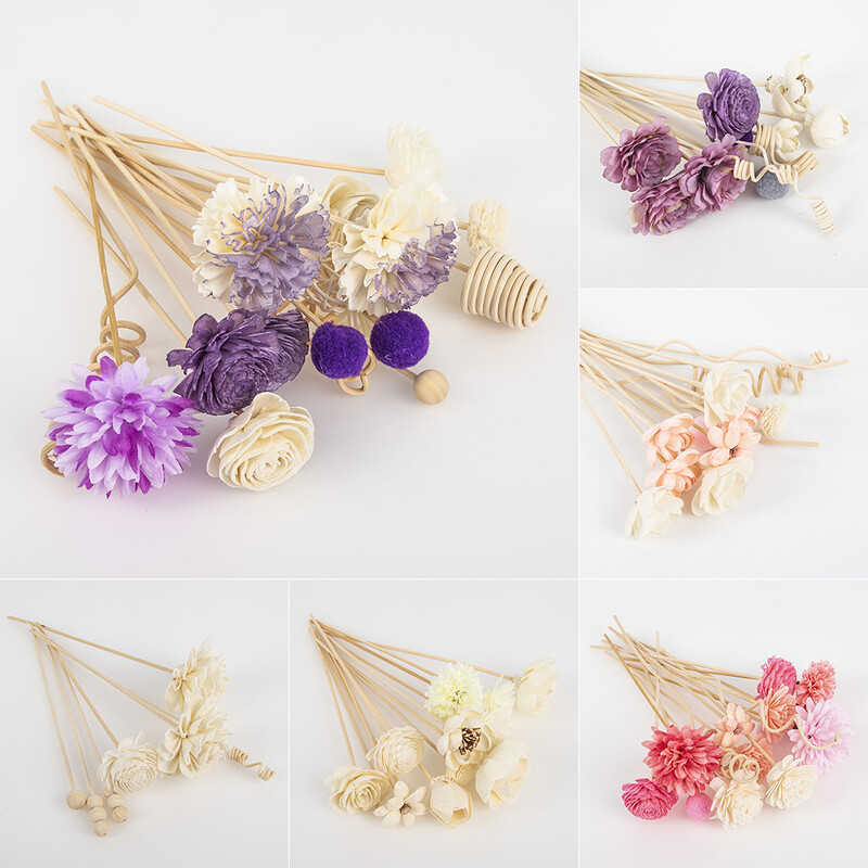 Chrysanthemum Reed Difuzor Setovi Umjetne biljke Fireless Aroma Vinova kombinacija Dekoracija za stolna računala Proizvodi za dom Mirisi