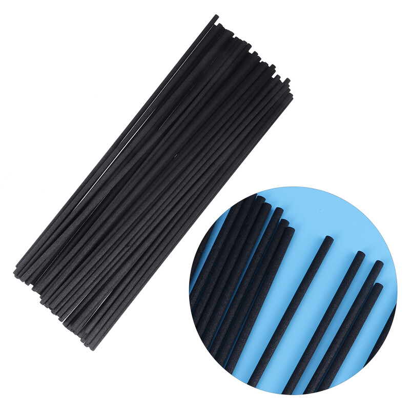 50 komada štapića od ratana, prirodni raspršivač mirisa, difuzor ulja, štapići od ratana (crni)