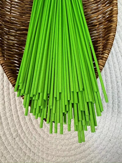 50PCS 19CMX3MM šareni štapić od vlakana za difuziju eteričnog ulja za uređenje doma Plavi/narančasti štapići od vlakana za aromaterapiju za difuzor od trske