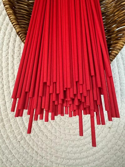 50PCS 19CMX3MM šareni štapić od vlakana za difuziju eteričnog ulja za uređenje doma Plavi/narančasti štapići od vlakana za aromaterapiju za difuzor od trske