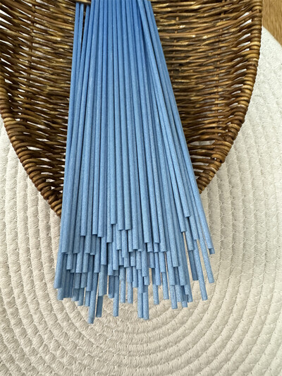 50PCS 19CMX3MM šareni štapić od vlakana za difuziju eteričnog ulja za uređenje doma Plavi/narančasti štapići od vlakana za aromaterapiju za difuzor od trske