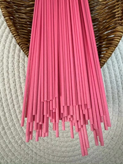 50PCS 19CMX3MM šareni štapić od vlakana za difuziju eteričnog ulja za uređenje doma Plavi/narančasti štapići od vlakana za aromaterapiju za difuzor od trske