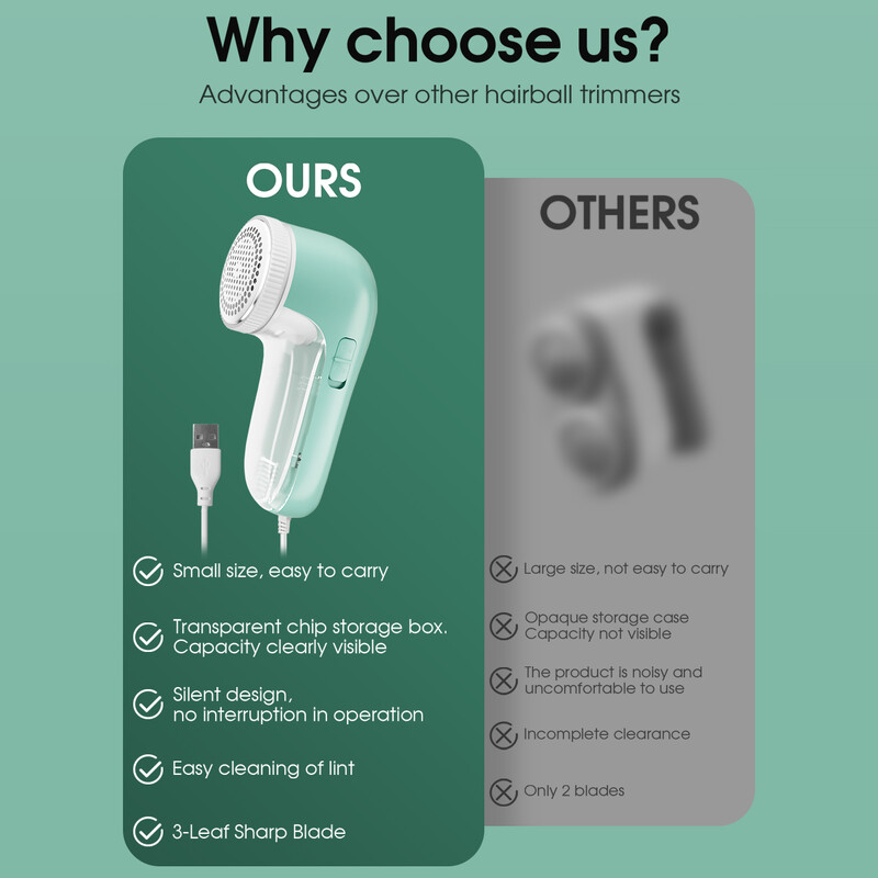 Elektrinis namų apyvokos drabužių skustuvas Audinio pūkelių valiklis Fuzz Elektrinis pūkas nešiojamas šepetėlio peiliukas Profesionalus pūkų šalinimo kirptuvas