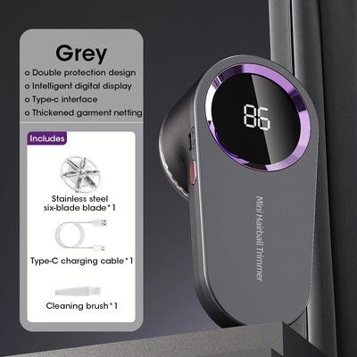 Odstranjivač dlačica za odjeću LED digitalni električni odstranjivač dlačica od kuglica USB punjivi aparat za brijanje dlačica Dropshipping