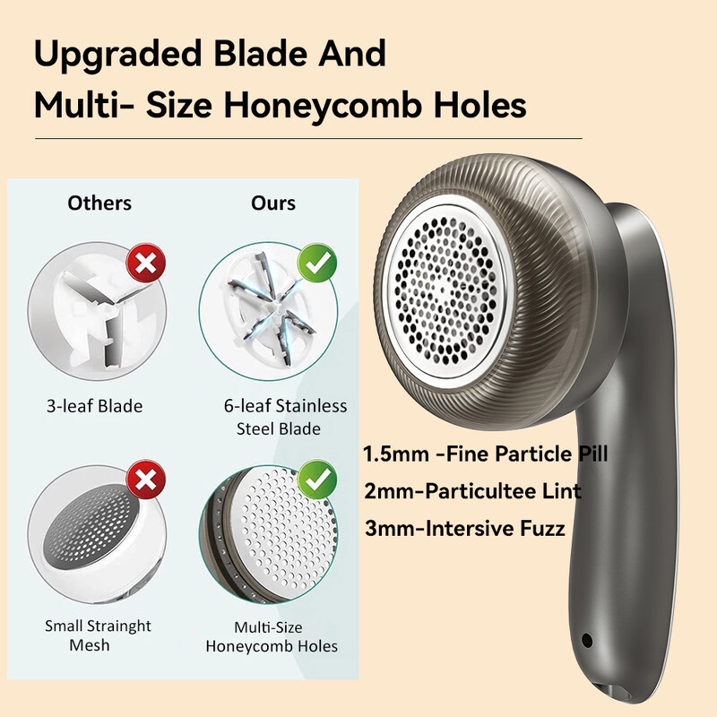 Električni digitalni zaslon Odstranjivač dlačica Punjivi aparat za brijanje na pelet tkaninu za odjeću Odjeća Vlasi Kuglice za kosu Prijenosni odstranjivač