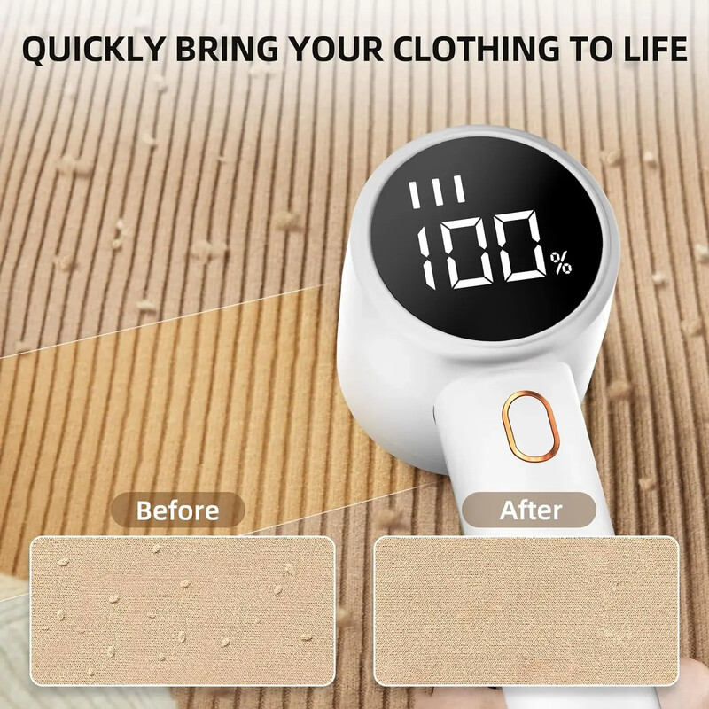 Aparat za brijanje tkanina punjivi odstranjivač dlačica električni prijenosni odstranjivač skakača LED zaslon Uklanja rubove s odjeće namještaja sofe