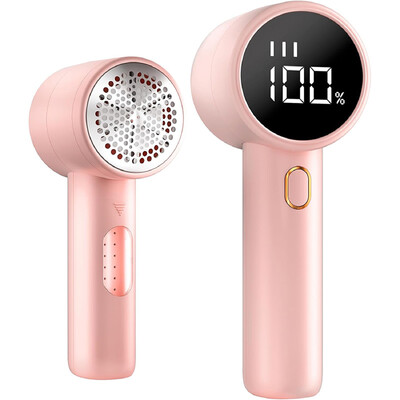 Brijač za tkanine, punjivi odstranjivač dlačica, električni prijenosni odmašivač džempera s 3 brzine, 6 oštrica listova, digitalni LED zaslon