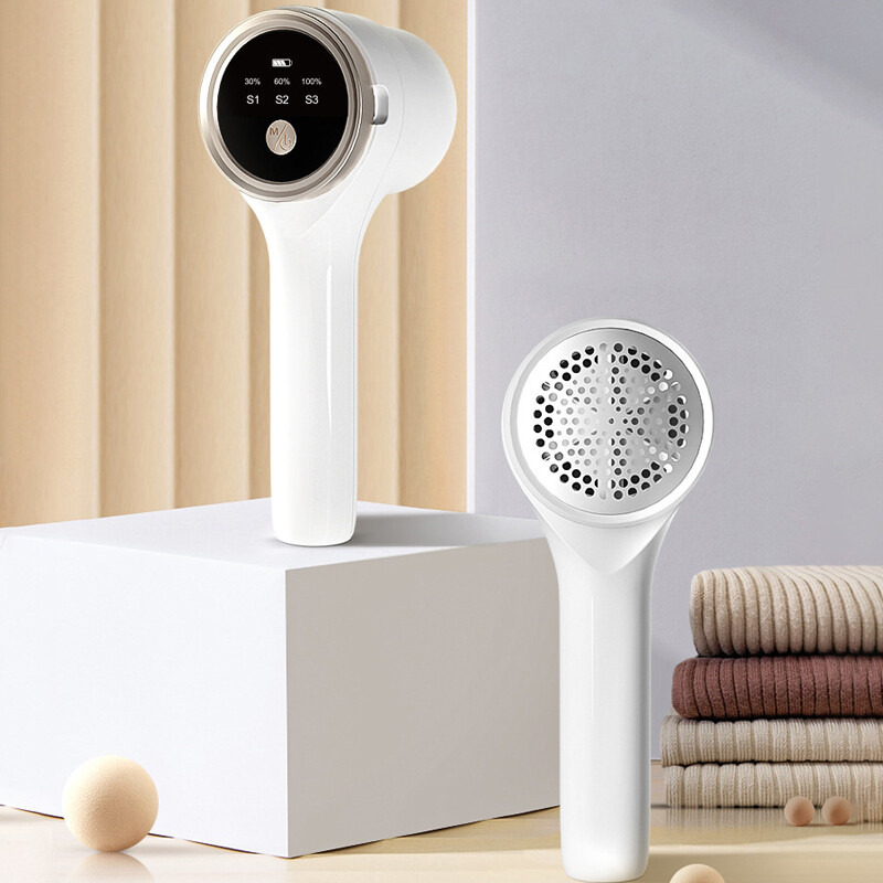 Pūkelių valiklis drabužiams Nešiojamas elektrinis pūkelių granulių valiklis LED ekranas, įkraunamas drabužių audiniams, skutimosi pūkų valiklis