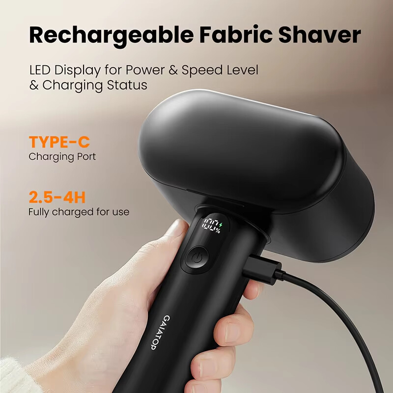 GAIATOPi kangapardel, suurem laetav ebeme eemaldaja, elektriline pardel LED-ekraaniga ja 6 teraga topeltpea, 3-