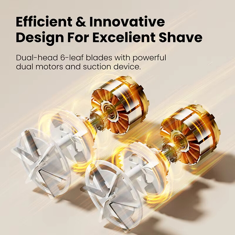 GAIATOPi kangapardel, suurem laetav ebeme eemaldaja, elektriline pardel LED-ekraaniga ja 6 teraga topeltpea, 3-