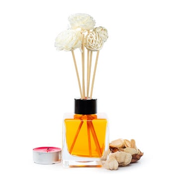 10 ΤΕΜ Λευκό ροζ τριαντάφυλλο Rattan Sticks Fireless Fragrances Reed Diffuser Stick Diy Ornaments Διακόσμηση σπιτιού