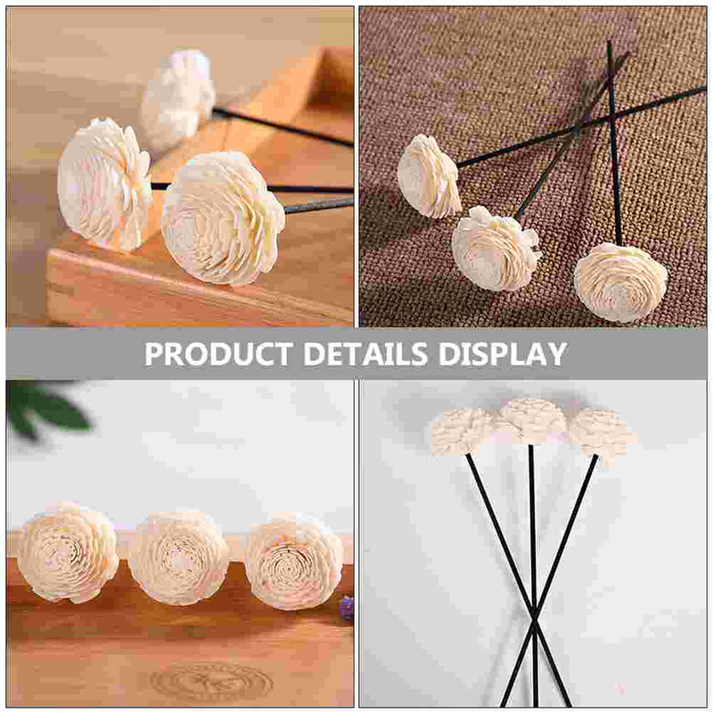 Difuzor mirisa Ratan Osušeno cvijeće Mirisni štapići Ulje Aroma Crno Ručni rad