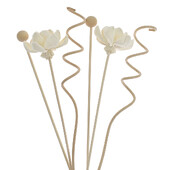 6 TK Flower Lotus Rattan Reed hajuti lõhnapulk Kunstlilled rotangist pulgad DIY kaunistused Kodukaunistused