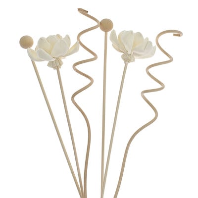 6 vnt Flower Lotus Rattan Reed difuzorius Kvepalų lazdelė Dirbtinės gėlės Rattan Sticks DIY Papuošalai Namų dekoras