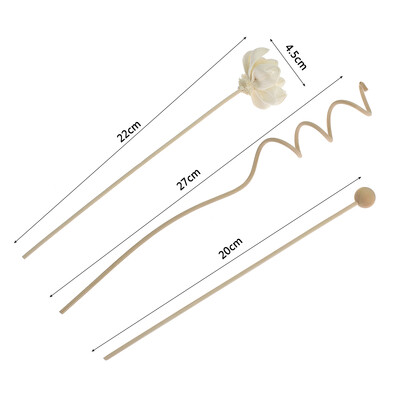 6 TK Flower Lotus Rattan Reed hajuti lõhnapulk Kunstlilled rotangist pulgad DIY kaunistused Kodukaunistused