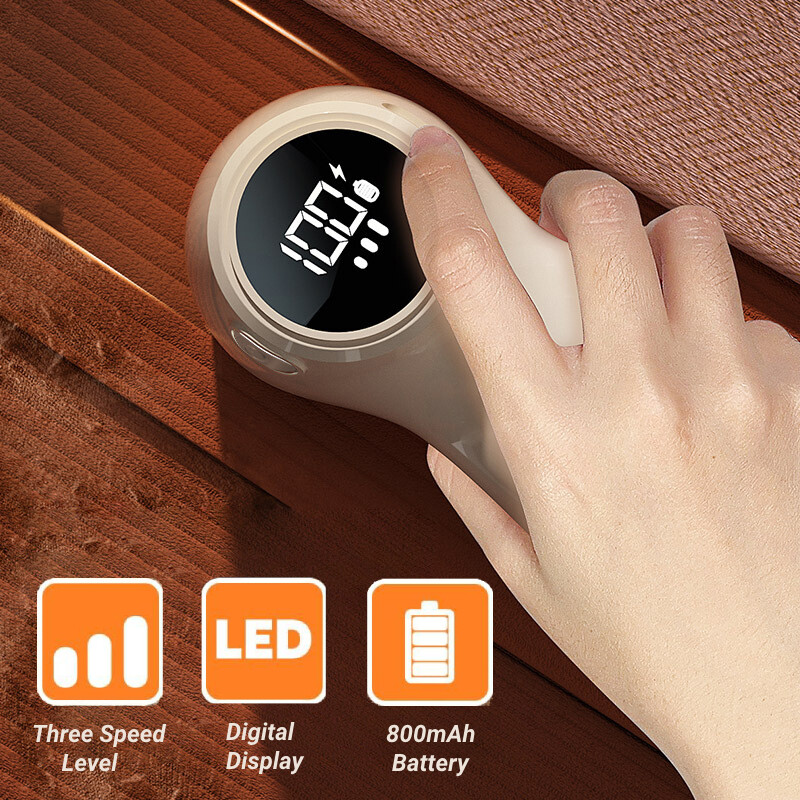 Novi punjivi odstranjivač dlačica za odjeću, električni brijač za tkanine s digitalnim zaslonom, 3 brzine, trimer za kosu, džemper, brijač