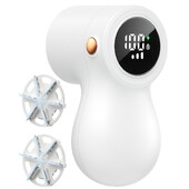 coldSky Препарат за премахване на мъх за дрехи с 2 сменяеми ножчета Акумулаторна самобръсначка за тъкани 3-скоростна Електрическа самобръсначка за мъх за пуловер